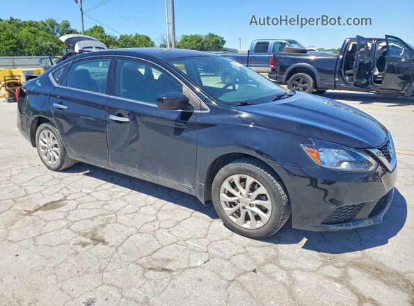 3N1AB7AP2KY214499 2019 NISSAN SENTRA Black Delantero derecho
