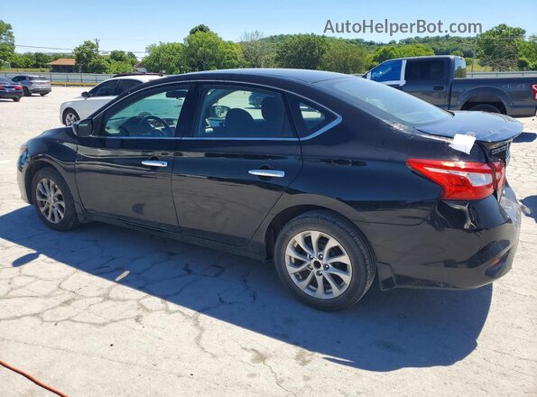 3N1AB7AP2KY214499 2019 NISSAN SENTRA Black Trasero izquierdo