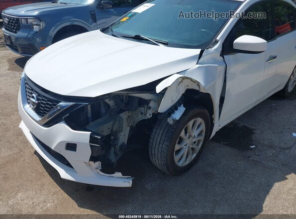 3N1AB7AP2KY235336 2019 NISSAN SENTRA White Front view