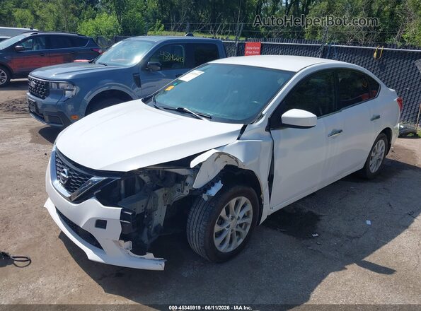 3N1AB7AP2KY235336 2019 NISSAN SENTRA White Front left