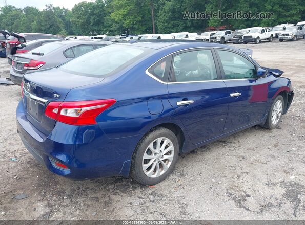 3N1AB7AP2KY257255 2019 NISSAN SENTRA Blue Trasero derecho