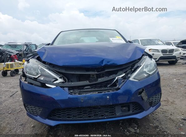 3N1AB7AP2KY257255 2019 NISSAN SENTRA Blue Vista del cuadro de instrumentos