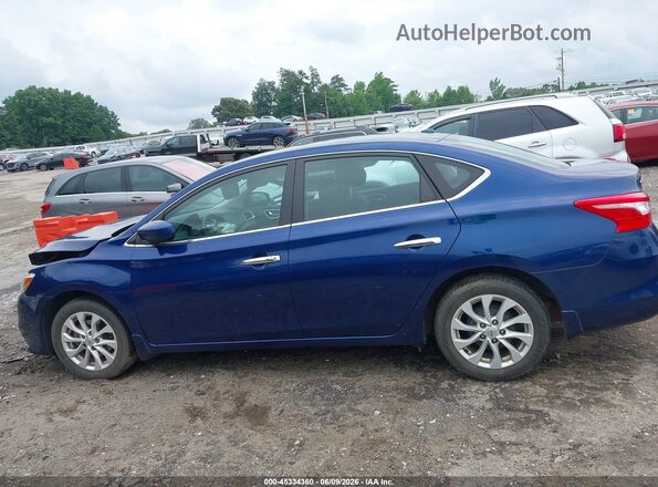 3N1AB7AP2KY257255 2019 NISSAN SENTRA Blue Vista interior de 360 grados