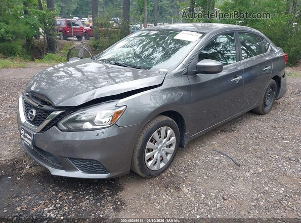 3N1AB7AP2KY310715 2019 NISSAN SENTRA Gray წინა მარცხენა ხედი სამი მეოთხედიდან
