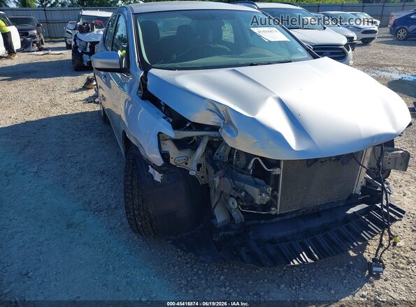 3N1AB7AP2KY319124 2019 NISSAN SENTRA Silver Vista frontal