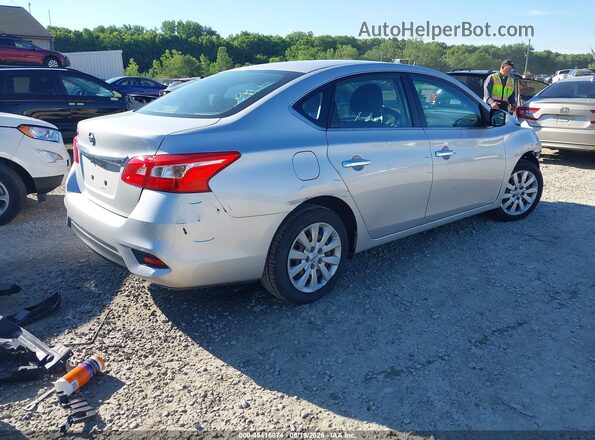 3N1AB7AP2KY319124 2019 NISSAN SENTRA Silver Trasero derecho