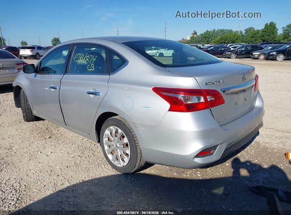 3N1AB7AP2KY319124 2019 NISSAN SENTRA Silver Trasero izquierdo
