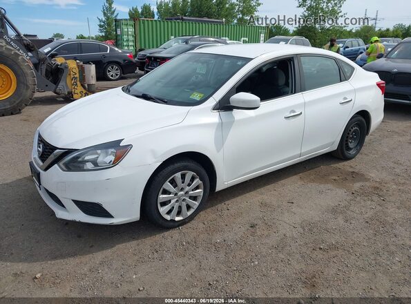 3N1AB7AP2KY320760 2019 NISSAN SENTRA White Vista tres cuartos delantera izquierda