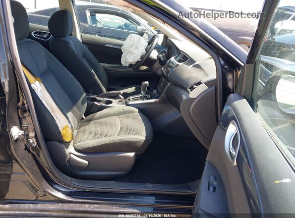 3N1AB7AP2KY322802 2019 NISSAN SENTRA Black Widok wnętrza z przodu