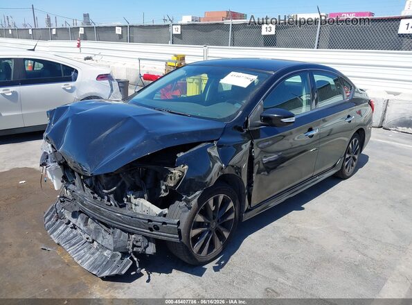 3N1AB7AP2KY322802 2019 NISSAN SENTRA Black Przód lewy