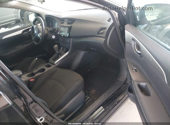 3N1AB7AP2KY323397 2019 NISSAN SENTRA Black Вид салону спереду