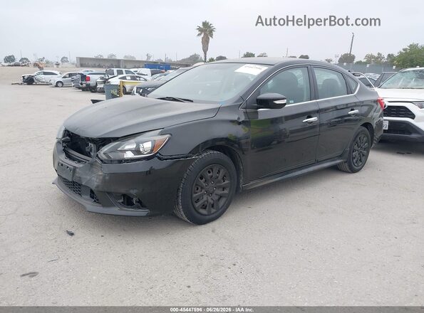 3N1AB7AP2KY333122 2019 NISSAN SENTRA Black Przód lewy