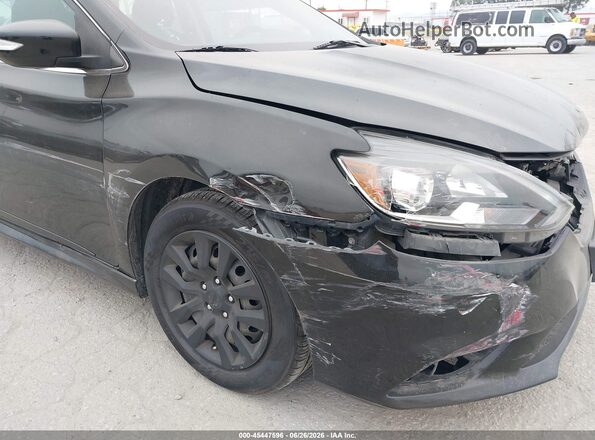 3N1AB7AP2KY333122 2019 NISSAN SENTRA Black Widok z przodu