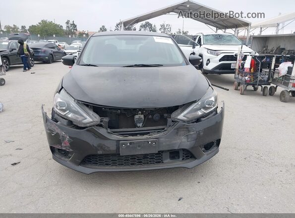 3N1AB7AP2KY333122 2019 NISSAN SENTRA Black Widok wnętrza z tyłu