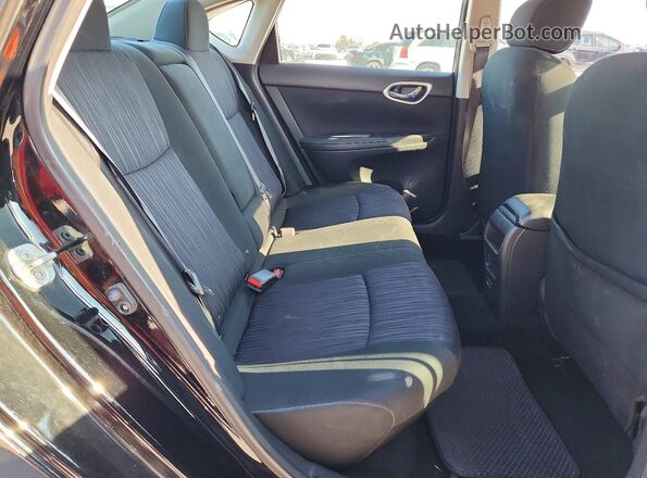 3N1AB7AP2KY348560 2019 NISSAN SENTRA Black Widok tylnych siedzeń