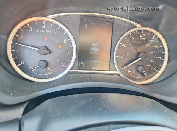 3N1AB7AP2KY348560 2019 NISSAN SENTRA Black Widok zestawu wskaźników