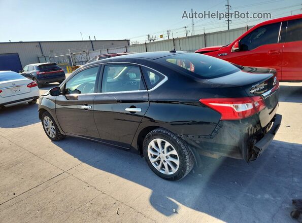 3N1AB7AP2KY348560 2019 NISSAN SENTRA Black Tył lewy