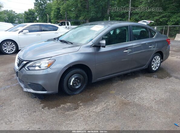 3N1AB7AP2KY351118 2019 NISSAN SENTRA Gray Vista tres cuartos delantera izquierda