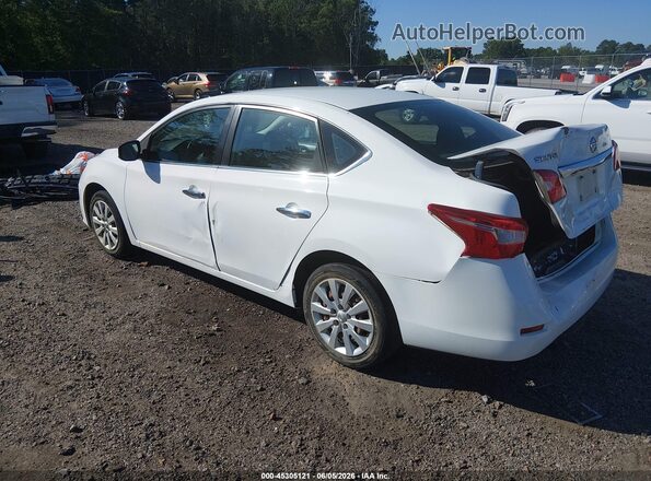 3N1AB7AP2KY399945 2019 NISSAN SENTRA White Հետևի ձախ