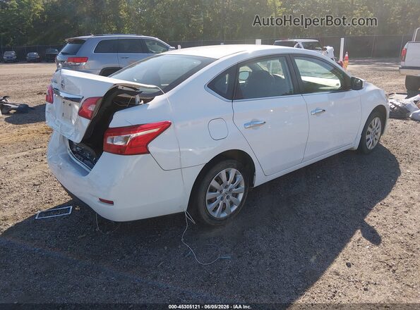 3N1AB7AP2KY399945 2019 NISSAN SENTRA White Հետևի աջ
