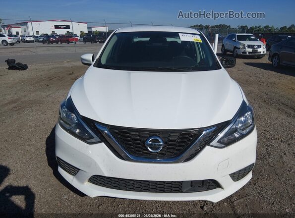 3N1AB7AP2KY399945 2019 NISSAN SENTRA White Սարքավորումների վահանակի տեսք