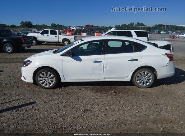 3N1AB7AP2KY399945 2019 NISSAN SENTRA White Սալոնի 360 աստիճան տեսք