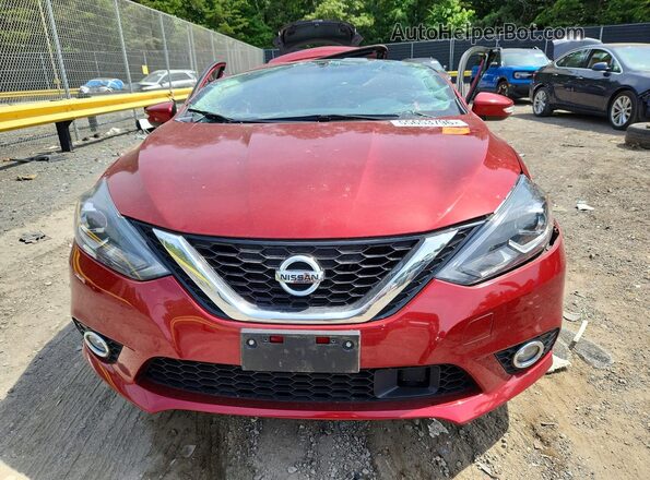 3N1AB7AP2KY400320 2019 NISSAN SENTRA Red Vista frontal