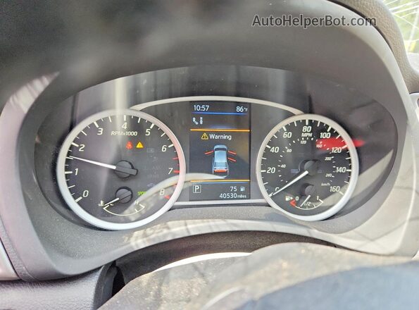 3N1AB7AP2KY400320 2019 NISSAN SENTRA Red Vista del cuadro de instrumentos