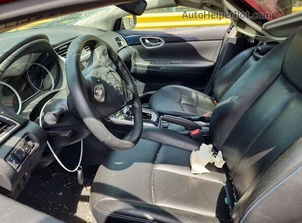3N1AB7AP2KY400320 2019 NISSAN SENTRA Red Vista interior delantera