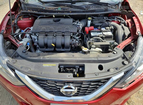 3N1AB7AP2KY400320 2019 NISSAN SENTRA Red Vista interior trasera