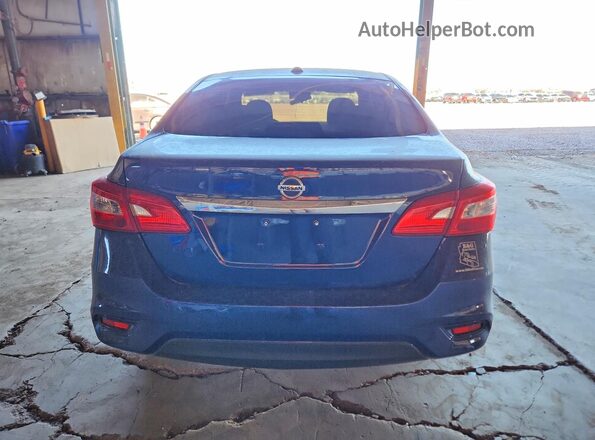 3N1AB7AP2KY405646 2019 NISSAN SENTRA Синий Вид сзади