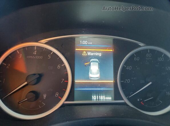 3N1AB7AP2KY405646 2019 NISSAN SENTRA Синий Вид щитка приборов