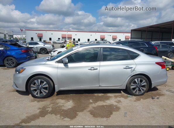 3N1AB7AP2KY429283 2019 NISSAN SENTRA Серебряный Панорамный вид салона 360°