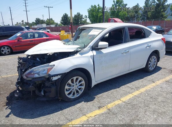 3N1AB7AP2KY440042 2019 NISSAN SENTRA White Vista tres cuartos delantera izquierda