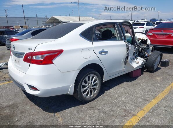 3N1AB7AP2KY440042 2019 NISSAN SENTRA White Trasero derecho