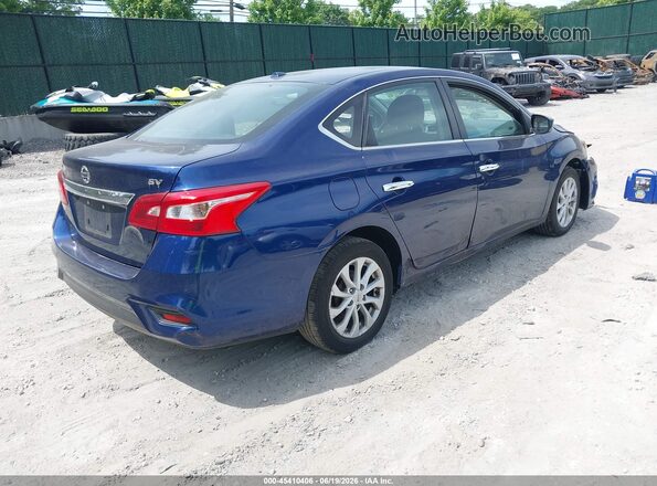 3N1AB7AP2KY447136 2019 NISSAN SENTRA Blue Հետևի աջ