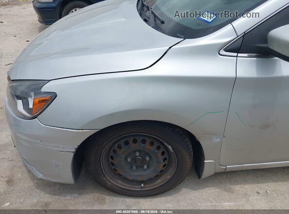 3N1AB7AP2KY449839 2019 NISSAN SENTRA Серебряный Вид спереди