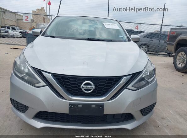 3N1AB7AP2KY449839 2019 NISSAN SENTRA Серебряный Вид щитка приборов