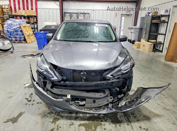 3N1AB7AP2KY451414 2019 NISSAN SENTRA Gray Դիմացի տեսք