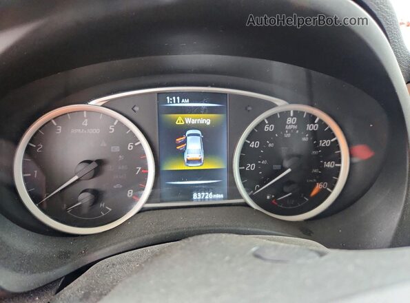3N1AB7AP3GL671410 2016 NISSAN SENTRA Black Вид щитка приладів