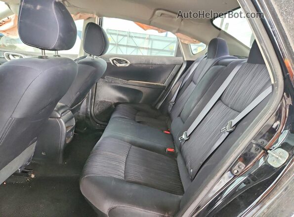 3N1AB7AP3GL671410 2016 NISSAN SENTRA Black Вид задніх сидінь