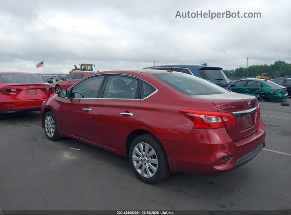 3N1AB7AP3GL678471 2016 NISSAN SENTRA Red Trasero izquierdo