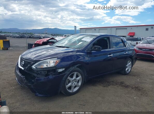 3N1AB7AP3GY213207 2016 NISSAN SENTRA Dark Blue Առջևի ձախ երեք քառորդ տեսարան