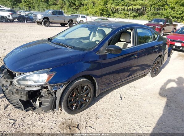 3N1AB7AP3GY217886 2016 NISSAN SENTRA Blue წინა მარცხენა ხედი სამი მეოთხედიდან