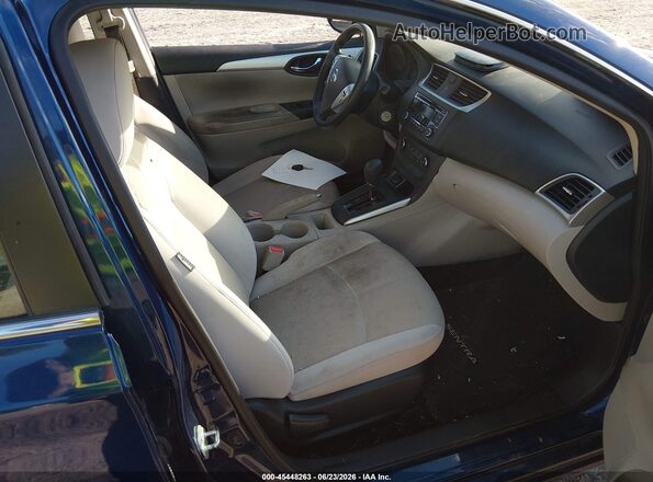 3N1AB7AP3GY217886 2016 NISSAN SENTRA Blue წინა სალონის ხედი