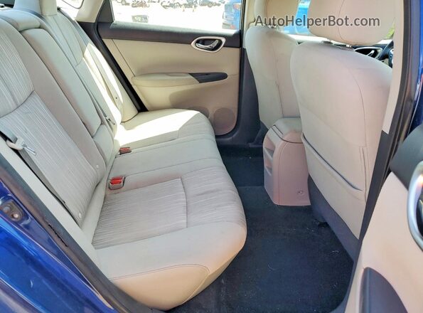 3N1AB7AP3GY256235 2016 NISSAN SENTRA Blue Հետևի նստատեղերի տեսք