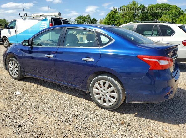 3N1AB7AP3GY256235 2016 NISSAN SENTRA Blue Հետևի ձախ
