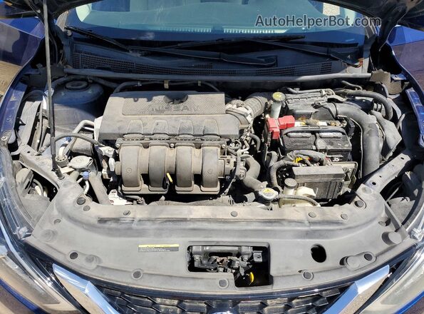 3N1AB7AP3GY256235 2016 NISSAN SENTRA Blue Սալոնի հետևի տեսք