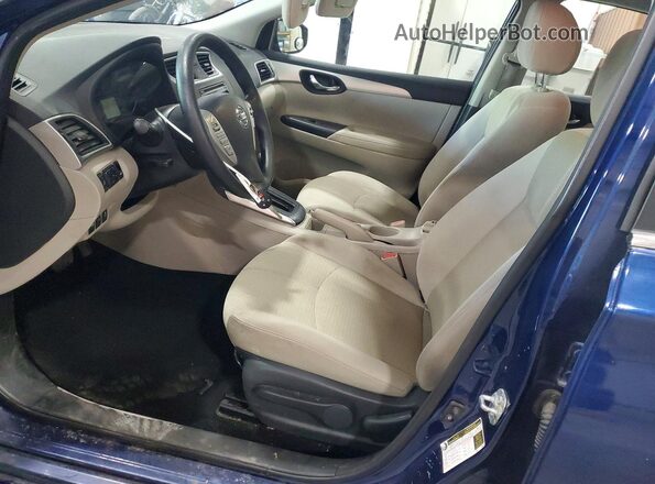 3N1AB7AP3GY309032 2016 NISSAN SENTRA Blue Widok wnętrza z przodu