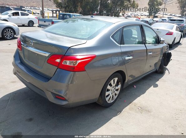 3N1AB7AP3HL685373 2017 NISSAN SENTRA Gray Trasero derecho